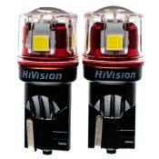 Лампа светодиодная HiVision W5W (W2.1x9.5d, T10), 12/24В, 1.7Вт (соответствует 5Вт), 6000К, комплект 2 шт, арт. Л0422