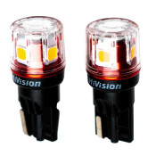 Лампа светодиодная HiVision WY5W (W2.1x9.5d, T10), 12/24В, 1.7Вт (соответствует 5Вт), оранжевые, 2700К, комплект 2 шт, арт. Л0423