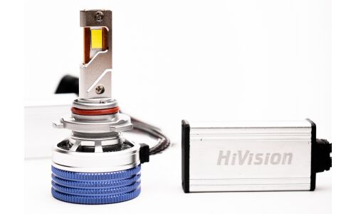 Лампа светодиодная HiVision Z7 Power Bright HB3(9005) (P20d, T12), 12В, 50Вт, 6000К, комплект 2 шт, арт. Л0432