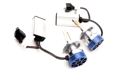 Лампа светодиодная HiVision Z7 Power Bright H4 (P43t, T16), 12В, 50/50Вт, 6000К, комплект 2 шт, арт. Л0428
