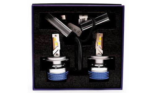 Лампа светодиодная HiVision Z7 Power Bright H4 (P43t, T16), 12В, 50/50Вт, 6000К, комплект 2 шт, арт. Л0428