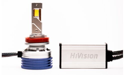 Лампа светодиодная HiVision Z7 Power Bright H11 (PGJ19-2, T11), 12В, 50Вт, 6000К, комплект 2 шт, арт. Л0430
