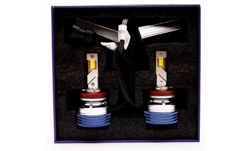 Лампа светодиодная HiVision Z7 Power Bright H11 (PGJ19-2, T11), 12В, 50Вт, 6000К, комплект 2 шт, арт. Л0430