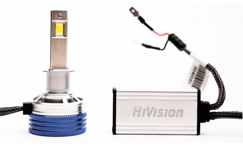 Лампа светодиодная HiVision Z7 Power Bright H1 (P14.5s, T8), 12В, 50Вт, 6000К, комплект 2 шт, арт. Л0426