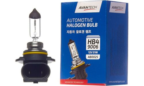 Лампа галогенная Avantech Halogen Bulb HB4(9006) (P22d, T12), 12В, 55Вт, 3200К, 1 шт, арт. AB0025