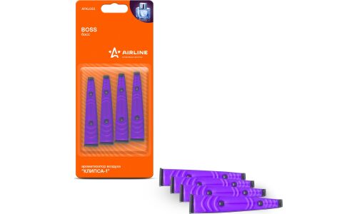 Ароматизатор в дефлектор Airline «Клипса-1» Boss (Босс), полимерный, 4 шт, арт. AFKL023