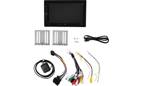 Мультимедийный центр ACV AD-7002, 2 DIN, Android 11, 7" (1024x600), USB/AUX/Bluetooth, 4х50Вт, поддержка камеры заднего вида, с GPS, настраиваемая подсветка