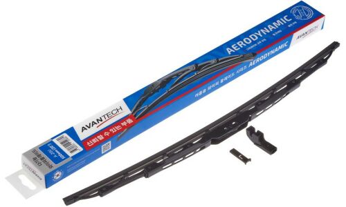 Щетка стеклоочистителя Avantech Aerodynamic 500мм (20") каркасная, летняя, крепление Bayonet, J-Hook, 1 шт, арт. A-20U