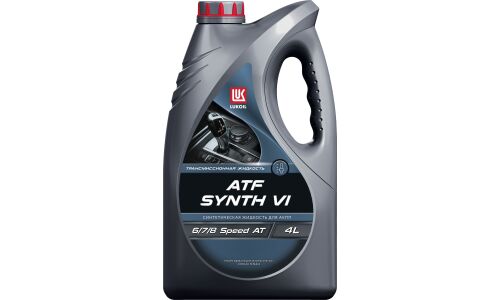 Масло трансмиссионное Лукойл ATF Synth VI, синтетическое, Dexron VI, для АКПП, 4л, арт. 3141993/3722205