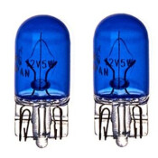 Лампа Koito (Polarg) Color Bulb W5W (W2.1x9.5d, T10), 12В, 5Вт, 5000К, комплект 2 шт, арт. P8713W
