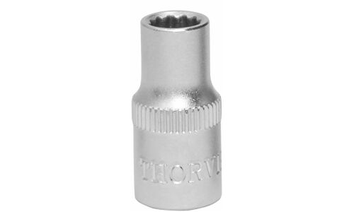 Головка торцевая Thorvik, короткая, 12-гранная, под квадрат 1/4", 6мм, арт. S11S12060