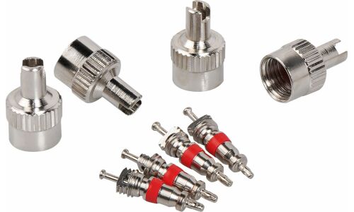 Ремкомплект для вентилей (20 золотников, 20 металл. колп. С ключом) в блистере AIRLINE, арт. ATRS020