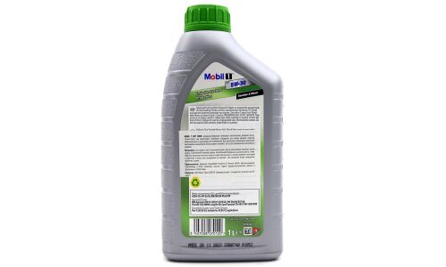 Масло моторное Mobil 1 ESP 5w30, синтетическое, API SP, ACEA C2/C3, универсальное, 1л, арт. 700010ИП