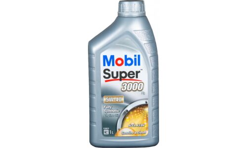Масло моторное Mobil Super 3000 X1 5w40, синтетическое, API SN/CF, ACEA A3/B3/B4, универсальное, 1л, арт. 700111ИП