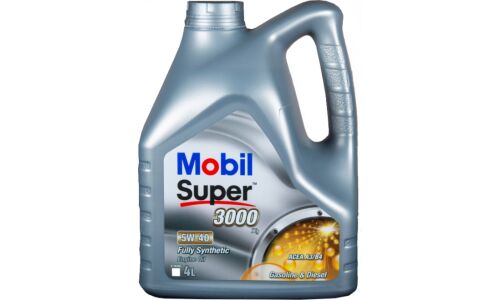 Масло моторное Mobil Super 3000 X1 5w40, синтетическое, API SN/CF, ACEA A3/B3/B4, универсальное, 4л, арт. 700113ИП