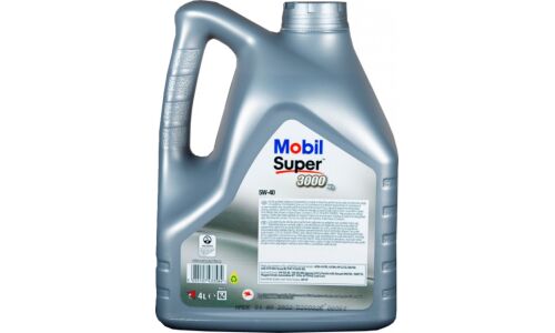 Масло моторное Mobil Super 3000 X1 5w40, синтетическое, API SN/CF, ACEA A3/B3/B4, универсальное, 4л, арт. 700113ИП