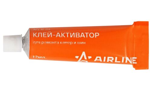 Клей резиновый в тюбике 12г для ремонта шин и камер AIRLINE, арт. AG-R-01
