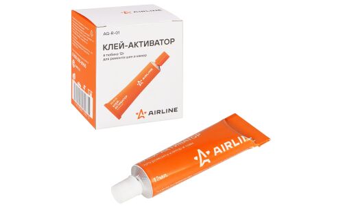 Клей резиновый в тюбике 12г для ремонта шин и камер AIRLINE, арт. AG-R-01