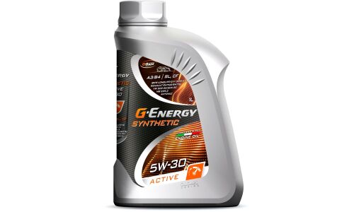 Масло моторное G-Energy Synthetic Active 5w30, синтетическое, API SL/CF, ACEA A3/B4, универсальное, 1л, арт. 253142404