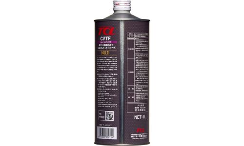 Масло трансмиссионное TCL CVTF Multi, синтетическое, универсальное, для вариаторов, 1л, арт. A001MLTC