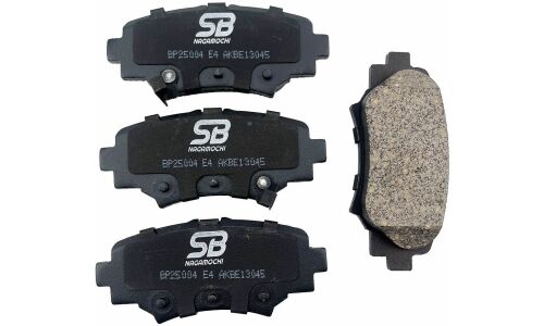 Колодки тормозные дисковые SB NAGAMOCHI, задние, комплект на ось (4 шт), арт. BP25004