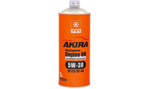 Масло моторное Akira Engine Oil 5w30, синтетическое, API SP/CF, ILSAC GF-6A, универсальное, 1л, арт. A00032237-001