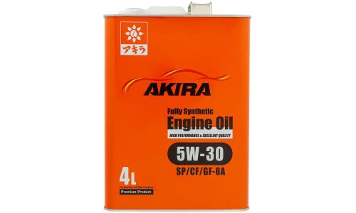 Масло моторное Akira Engine Oil 5w30, синтетическое, API SP/CF, ILSAC GF-6A, универсальное, 4л, арт. A00032238-004