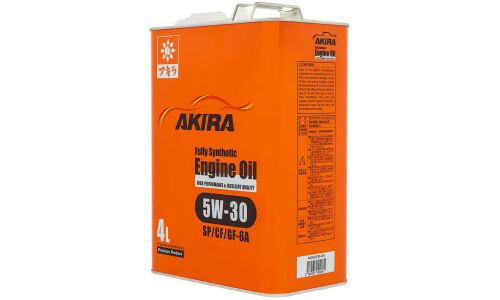 Масло моторное Akira Engine Oil 5w30, синтетическое, API SP/CF, ILSAC GF-6A, универсальное, 4л, арт. A00032238-004