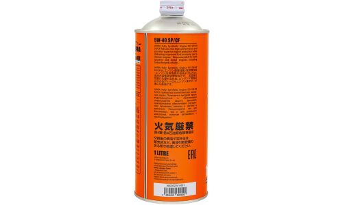 Масло моторное Akira Engine Oil 5w40, синтетическое, API SP/CF, универсальное, 1л, арт. A00032241-001