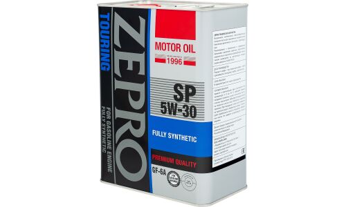 Масло моторное Zepro Touring 5w30, синтетическое, API SP, ILSAC GF-6A, для бензинового двигателя, 4л, арт. 4251-004-0
