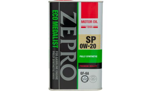 Масло моторное Zepro Eco Medalist 0w20, синтетическое, API SP, ILSAC GF-6A, для бензинового двигателя, 1л, арт. 4250-001-0