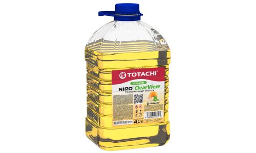 Стеклоомывающая жидкость Totachi Niro Clear View, летняя, 0°C, с ароматом дыни, 4л, арт. 31618