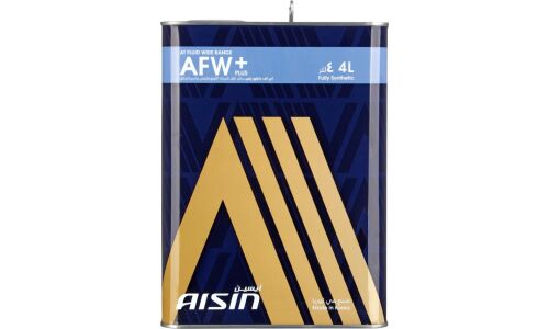 Масло трансмиссионное Aisin AFW+, синтетическое, универсальное, для АКПП, 4л, арт. ATFMT4SB