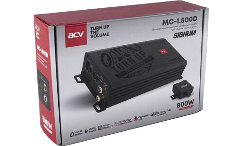 Усилитель мощности ACV MC-1.500D, 1 канал, класс D