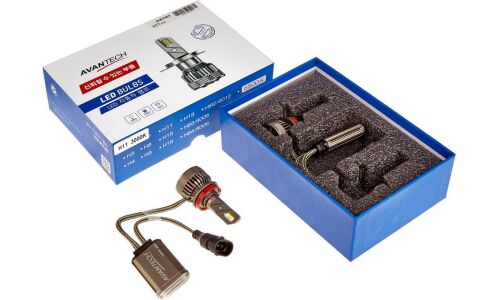 Лампа светодиодная Avantech LED Bulbs H11 (PGJ19-2, T11), 12В, 45Вт (соответствует 55Вт), 3000К, комплект 2 шт, арт. ALB1145Y
