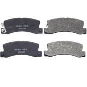 Колодки тормозные дисковые Double Force, для Toyota Corona / Carina / Caldina / Camry / Vista, комплект на ось (4 шт), арт. DFP1168