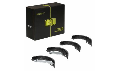 Колодки тормозные барабанные Trialli, комплект на ось (4 шт), арт. GF 0864
