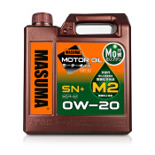 Масло моторное Masuma Motor Oil M2 0w20, синтетическое, API SN+, ILSAC GF-5, для бензинового двигателя, 4л, арт. M-2001E