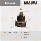 Болт маслосливной с магнитом Masuma  Mazda  14x1.5 mm