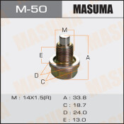 Болт маслосливной с магнитом Masuma  Mazda  14х1.5mm   GDEA,BG3P,BHALP,BG5PE,NASC