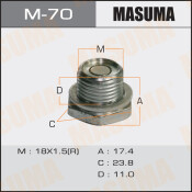 Болт маслосливной A/T С МАГНИТОМ Masuma  Toyota   ALLEX.NZE124.ZZE124