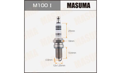 Свеча зажигания Masuma Iridium с иридиевым электродом, арт. M100I