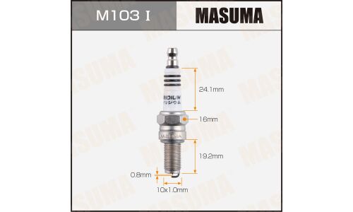 Свеча зажигания Masuma с иридиевым электродом, арт. M103I