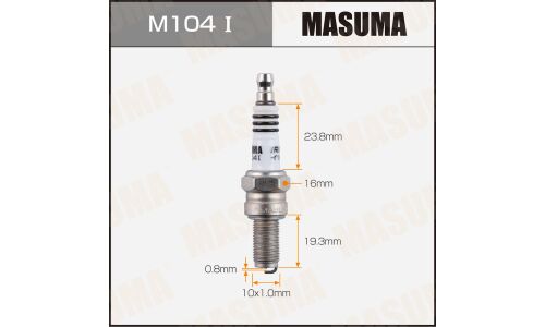 Свеча зажигания Masuma Iridium с иридиевым электродом, арт. M104I