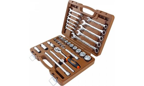 Набор инструментов Ombra, под размер 1/2", комплект 33 предмета, арт. 55516