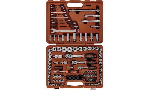 Набор инструментов Ombra, под размеры 1/2", 1/4" и 3/8", комплект 120 предметов, арт. 55545