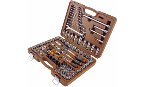 Набор инструментов Ombra, под размеры 1/2", 1/4" и 3/8", комплект 120 предметов, арт. 55545