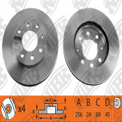 Тормозной диск NiBk, арт. RN1011
