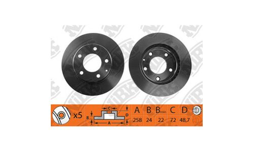 Диск тормозной NiBK