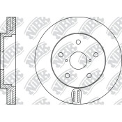 Тормозной диск NiBk, арт. RN1384